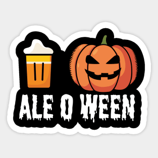 Ale o ween Sticker